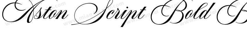 Aston Script Bold Bo字体转换